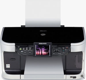 Canon's PIXMA MP800R all-in-one, courtesy of Canon, with modifications by Michael R. Tomkins. Click for a bigger picture!
