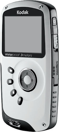 Rear view of the Kodak PLAYSPORT video camera in Abyss black. Photo provided by Eastman Kodak Co. Click for a bigger picture!