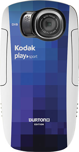 Kodak's PlaySport Burton Edition video camera. Photo provided by Eastman Kodak Co. Click for a bigger picture!
