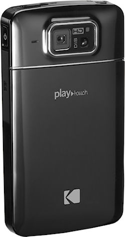 Front view of the Kodak PlayTouch video camera. Photo provided by Eastman Kodak Co. Click for a bigger picture!