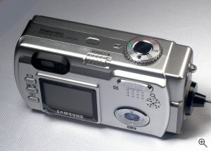 Samsung's Digimax 530 digital camera. Copyright © 2004, The Imaging Resource. All rights reserved. Click for a bigger picture!