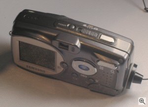 Samsung's Digimax U-CA3 digital camera. Copyright © 2004, The Imaging Resource. All rights reserved. Click for a bigger picture!
