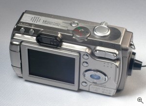 Samsung's Digimax V5 digital camera. Copyright © 2004, The Imaging Resource. All rights reserved. Click for a bigger picture!