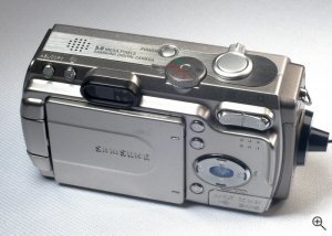 Samsung's Digimax V5 digital camera. Copyright © 2004, The Imaging Resource. All rights reserved. Click for a bigger picture!