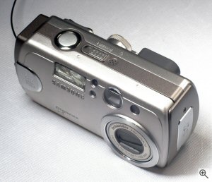 Samsung's Digimax V5 digital camera. Copyright © 2004, The Imaging Resource. All rights reserved. Click for a bigger picture!