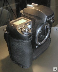 Fujifilm's FinePix S3 Pro digital SLR. Copyright © 2004, The Imaging Resource. All rights reserved. Click for a bigger picture!
