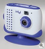 Intel's Pocket PC Camera, front left quarter view.  Courtesy of Intel Corp. - click for a bigger picture!
