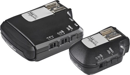 PocketWizard's FlexTT5 (left) and MiniTT1 (right) radio slaves. Photo provided by PocketWizard. Click for a bigger picture!