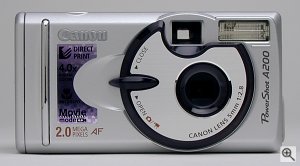 Canon's PowerShot A200 digital camera. Copyright © 2002, The Imaging Resource. All rights reserved. Click for a bigger picture!