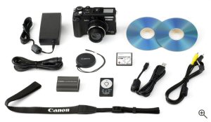 Canon's PowerShot G5 digital camera. Courtesy of Canon, with modifications by Michael R. Tomkins.