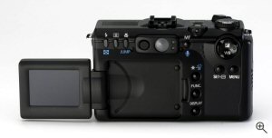 Canon's PowerShot G5 digital camera. Courtesy of Canon, with modifications by Michael R. Tomkins.