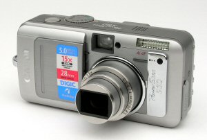 Canon's PowerShot S60 digital camera. Copyright © 2004, The Imaging Resource. All rights reserved. Click for a bigger picture!
