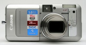 Canon's PowerShot S60 digital camera. Copyright © 2004, The Imaging Resource. All rights reserved. Click for a bigger picture!