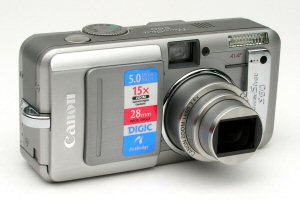 Canon's PowerShot S60 digital camera. Copyright © 2004, The Imaging Resource. All rights reserved. Click for a bigger picture!