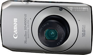 Canon's PowerShot SD4000 IS digital camera. Photo provided by Canon USA Inc. Click for a bigger picture!