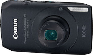 Canon's PowerShot SD4000 IS digital camera. Photo provided by Canon USA Inc. Click for a bigger picture!