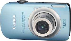 Canon's PowerShot SD960 IS. Photo provided by Canon USA Inc. Click for a bigger picture!