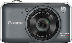 Canon's PowerShot SX220 HS digital camera. Photo provided by Canon Europe Ltd. Click for a bigger picture!