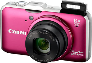 Canon's PowerShot SX220 HS digital camera. Photo provided by Canon USA Inc. Click for a bigger picture!