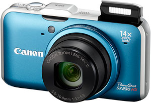 Canon's PowerShot SX220 HS digital camera. Photo provided by Canon USA Inc. Click for a bigger picture!