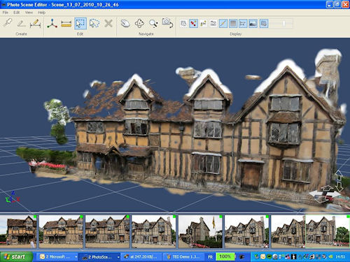 Use Autodesk Project Photofly at the start of building remodeling projects. Screenshot and caption provided by Autodesk Inc. Click for a bigger picture!