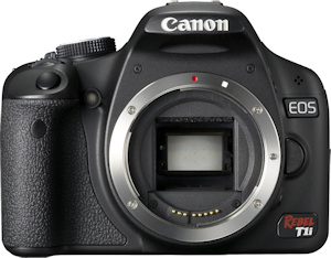 Canon's EOS 500D Rebel T1i digital SLR. Photo provided by Canon USA Inc. Click for a bigger picture!