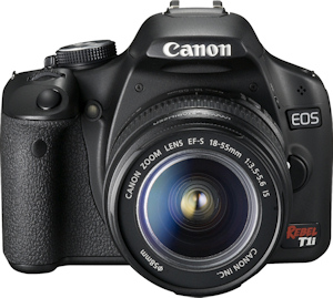 Canon's EOS 500D Rebel T1i digital SLR. Photo provided by Canon USA Inc. Click for a bigger picture!