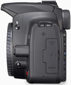 Canon's EOS Digital Rebel XT. Courtesy of Canon, with modifications by Michael R. Tomkins. Click for a bigger picture!