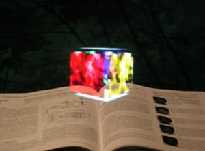 Conceptual image of the visual field seen through the RID. Photo provided by Brother Industries Ltd.