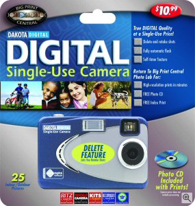 Ritz's Dakota Digital Single-Use Camera. Courtesy of Ritz, with modifications by Michael R. Tomkins. Click for a bigger picture!