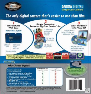 Ritz's Dakota Digital Single-Use Camera. Courtesy of Ritz, with modifications by Michael R. Tomkins. Click for a bigger picture!