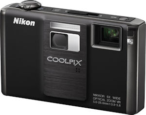 Nikon's Coolpix S1000pj digital camera. Photo provided by Nikon Inc. Click for a bigger picture!