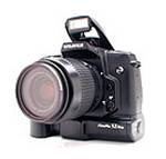 Fuji's S1 Pro digital camera, front left quarter view. Copyright (c) 2000, The Imaging Resource, all rights reserved.