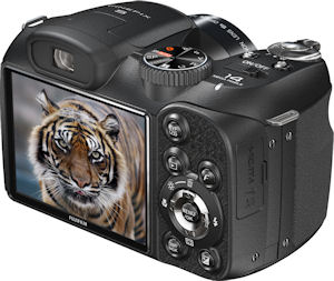 Fujifilm's FinePix S2800HD digital camera. Photo provided by Fujifilm North America Corp. Click for a bigger picture!