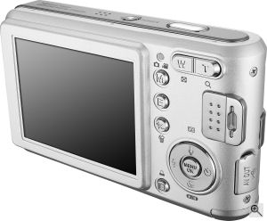 Samsung's L700 digital camera. Courtesy of Samsung, with modifications by Michael R. Tomkins. Click for a bigger picture!