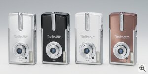 Canon's PowerShot Digital ELPH SD10. Courtesy of Canon, with modifications by Michael R. Tomkins. Click for a bigger picture!