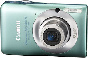 Canon's PowerShot SD1300IS digital camera. Photo provided by Canon. Click for a bigger picture!