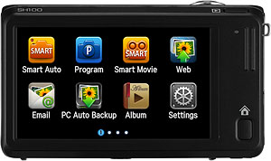 Samsung's SH100 digital camera. Photo provided by Samsung Electronics Co. Ltd. Click for a bigger picture!