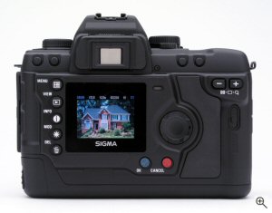 Sigma's SD10 digital camera. Copyright © 2003, The Imaging Resource. All rights reserved. Click for a bigger picture!
