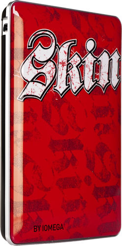 Iomega's Red Hotl' Skin hard drive. Photo provided by EMC Corp. Click for a bigger picture!