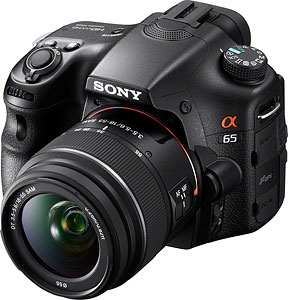 Sony's Alpha SLT-A65 Translucent Mirror camera. Image provided by Sony Electronics Inc. Click for a bigger picture!