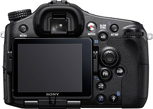 Sony's Alpha SLT-A77 Translucent Mirror camera. Image provided by Sony Electronics Inc. Click for a bigger picture!