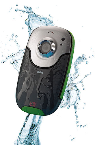 Audiovox's Small Wonder EZ4000 digital camcorder. Photo provided by Audiovox Corp. Click for a bigger picture!