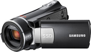 Samsung's SMX-K45 standard-definition camcorder. Photo provided by Samsung Electronics Co. Ltd. Click for a bigger picture!