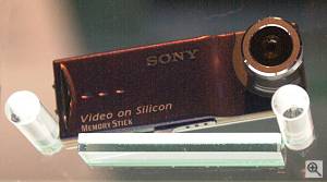 Sony's unnamed prototype digital still camera with LCD display and 'Memory Stick Duo' storage. Courtesy of Juergen Specht - click for a bigger picture!