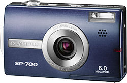 Olympus' SP-700 digital camera. Courtesy of Olympus, with modifications by Michael R. Tomkins.