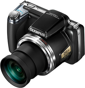 Olympus' SP-810UZ digital camera. Photo provided by Olympus Europa Holding GmbH. Click for a bigger picture!