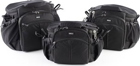 Think Tank Photo's Speed Demon V2.0, Speed Freak V2.0, and Speed Racer V2.0 shoulder bags. Photo provided by Think Tank Photo LLC. Click for a bigger picture!