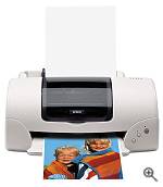 Epson's Stylus Color 777 printer, front view. Courtesy of Epson America Inc. - click for a bigger picture!