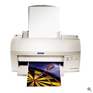 Epson's Stylus Color 980 printer, front view. Courtesy of Epson America Inc. - click for a bigger picture!